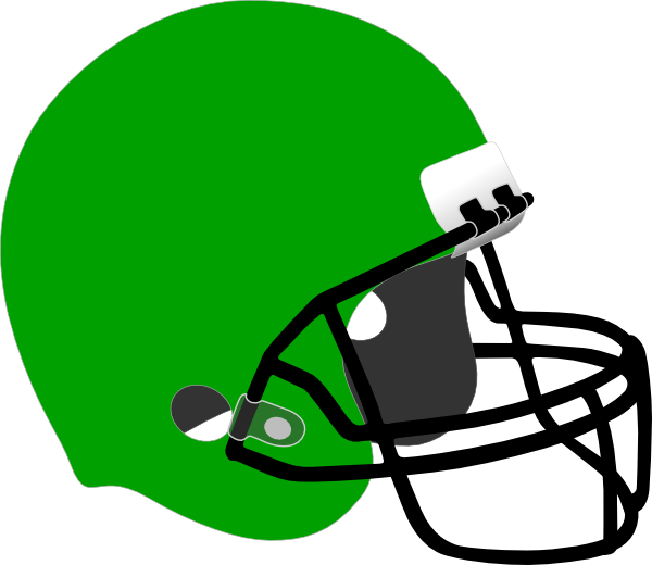Kelly Green Football Helmet Clip Art - Football Helmet Clipart (600x520)