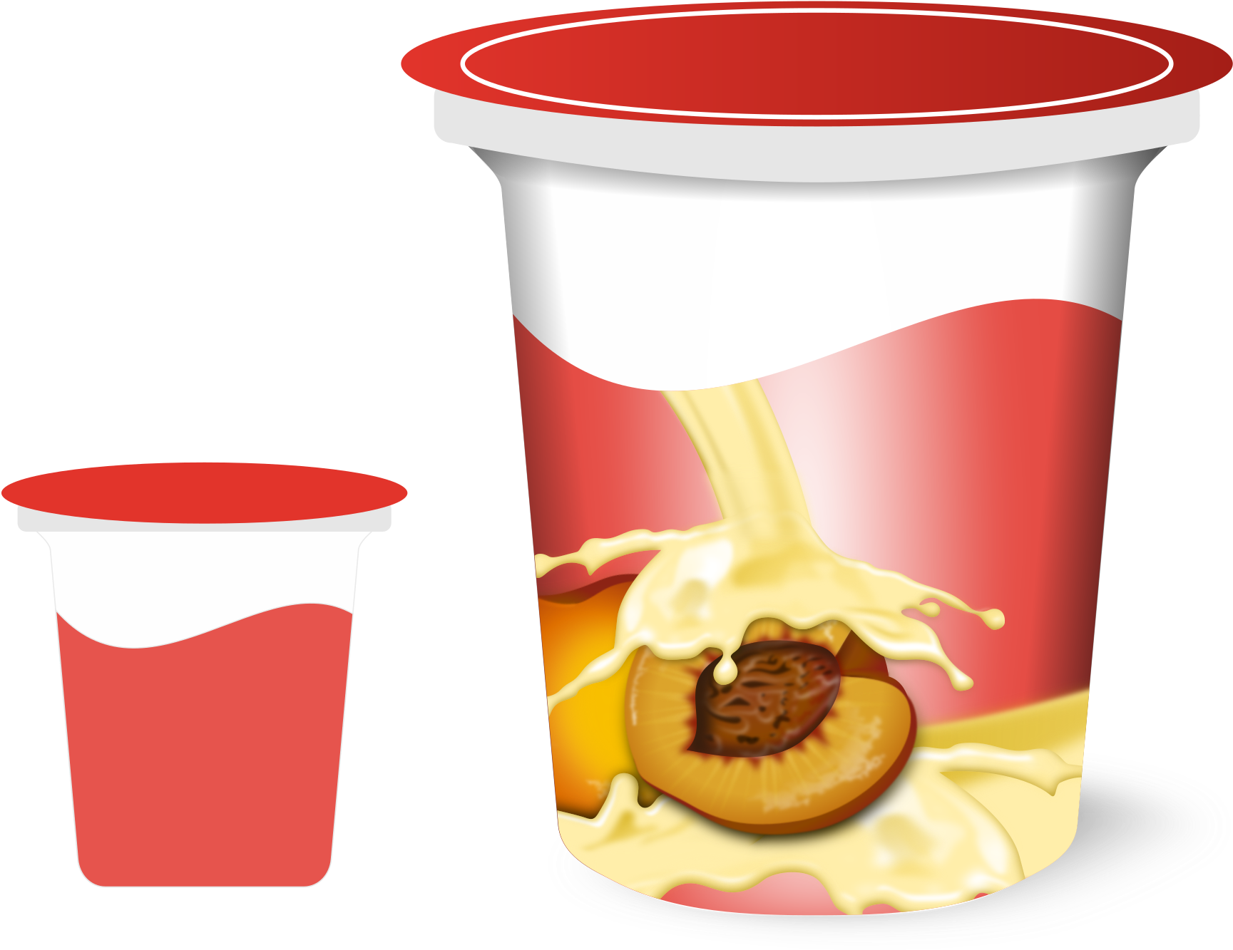 Royalty Free Frozen Yogurt Cup Clip Art, Vector Images - Milk Vector (2400x3394)