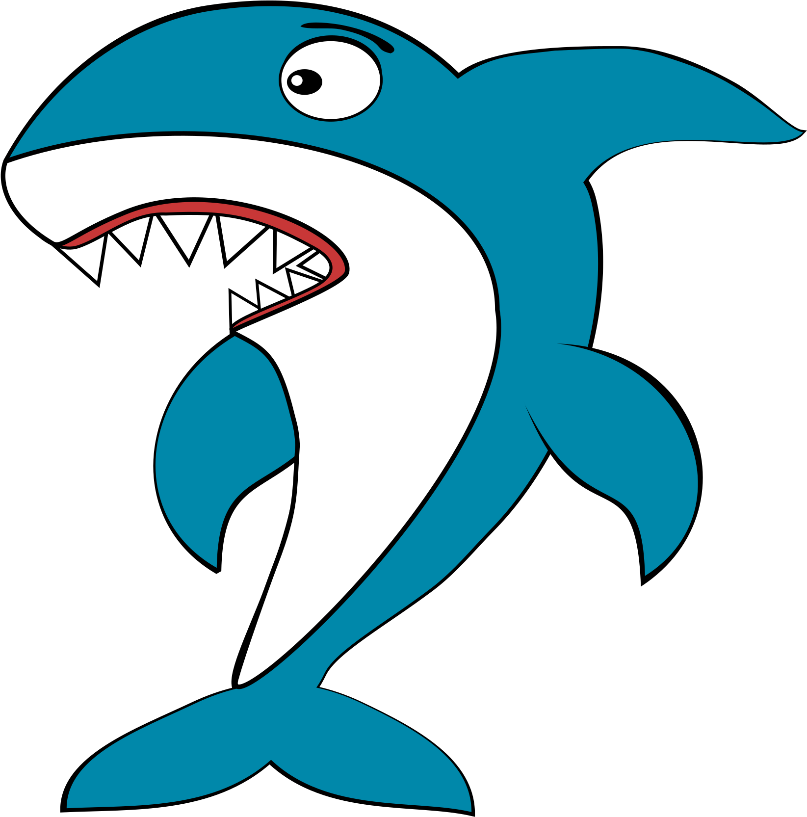 Shark Cartoon - Shark Cartoon Png (1697x2400)