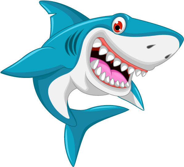 Shark Drawing Cartoon Clip Art - Shark Drawing Cartoon Clip Art (620x561)