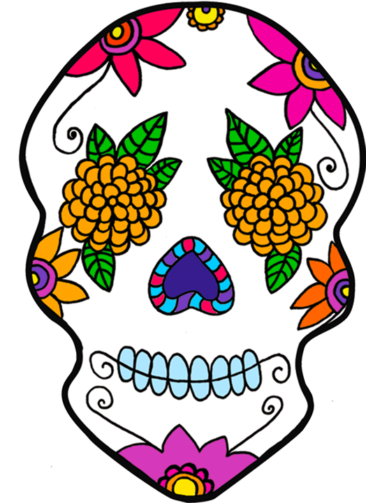 Mexico Day Of The Dead Calavera Sugar Skulls Dia De - Illustration (1160x772)