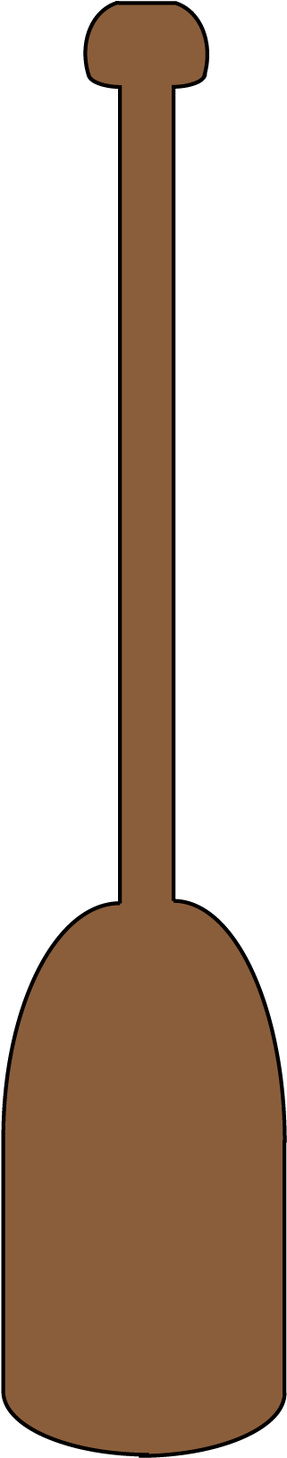 Vector Clip Art Online, Royalty Free Public Domain - Paddle Clip Art (331x1646)