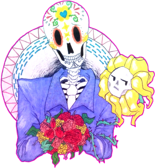 Dia De Los Muertos By Doiduh - Day Of The Dead (600x600)