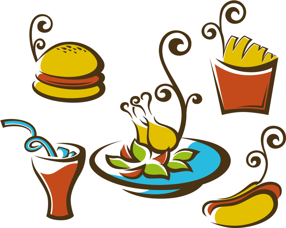 Hamburger French Fries Hot Dog Fast Food - Hamburger French Fries Hot Dog Fast Food (1000x1000)