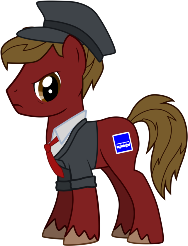 [mlp Request] Conductor Bus Driver By Light262 - Bus (894x894)