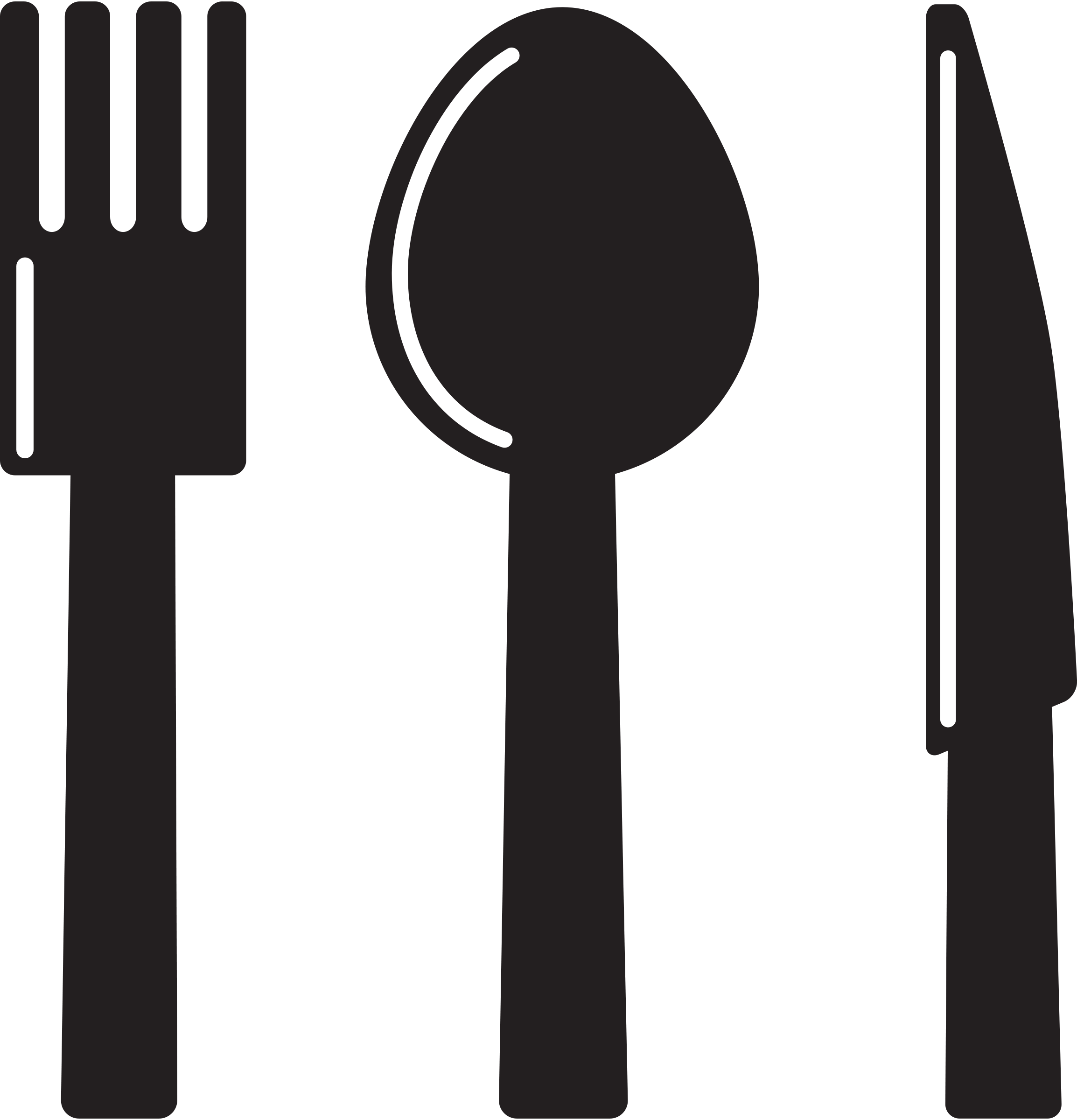 Clipart - Spoon & Fork Clip Art (2308x2400)