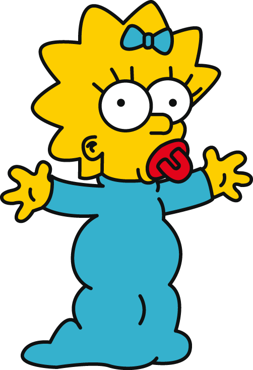 Png Imagenes Transparentes - Maggie Simpson (502x732)