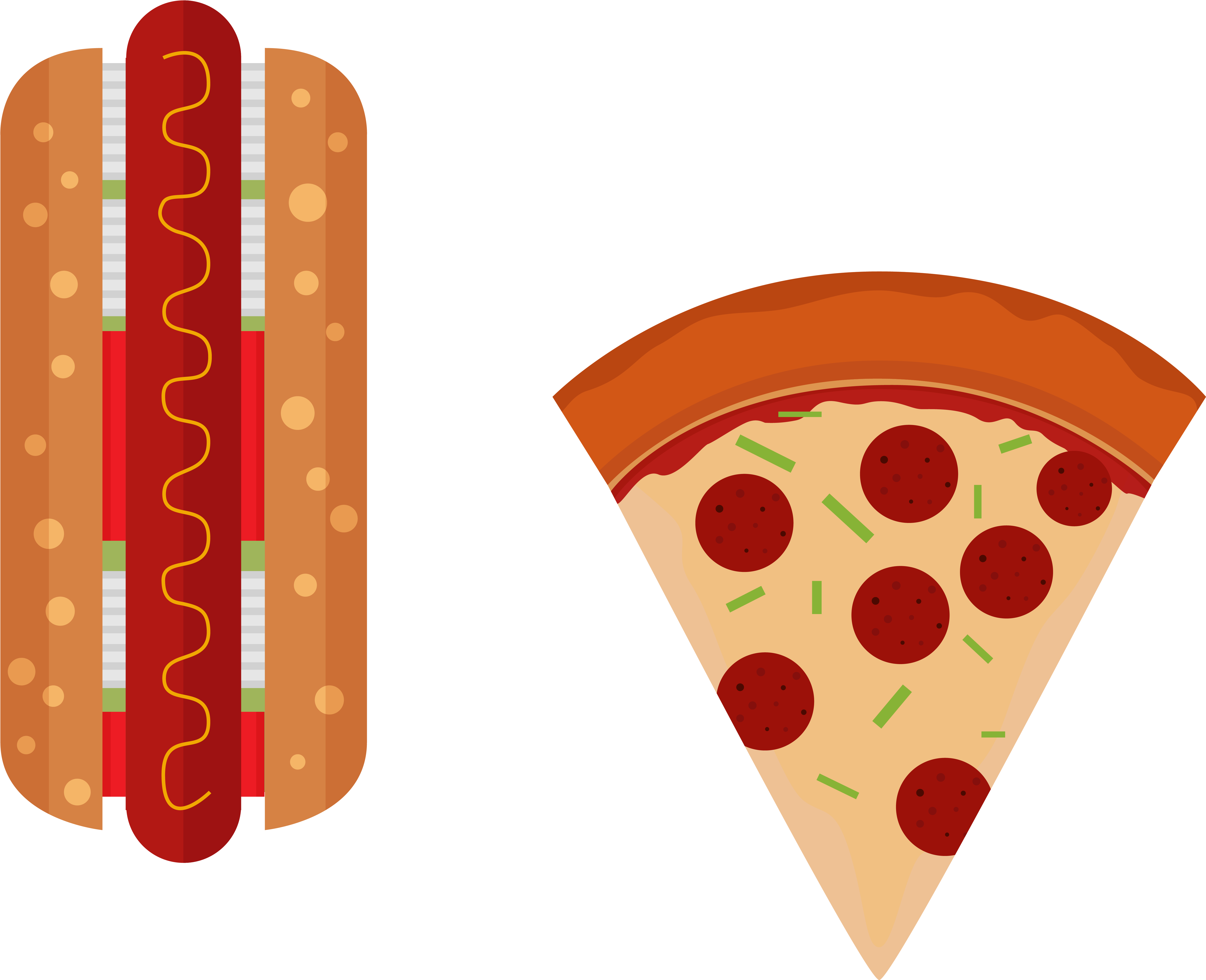 Hamburger Hot Dog Fast Food French Fries Pizza - Hamburger (6188x6372)