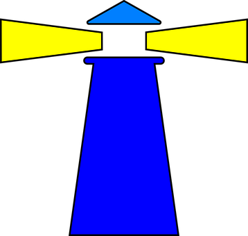 Lighthouse Beach Direction Signal Maritime - Easy Lighthouse Clipart (358x340)