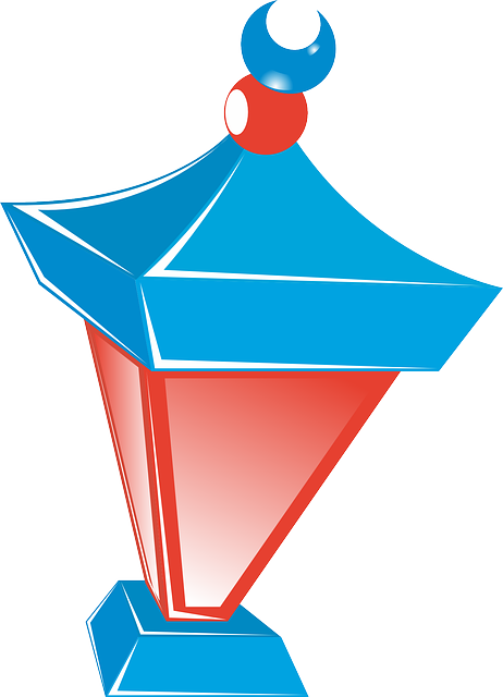 Lamp, Lantern, Light, Lighting, Red, Orient, Half Moon - Clipart Lampion (462x640)