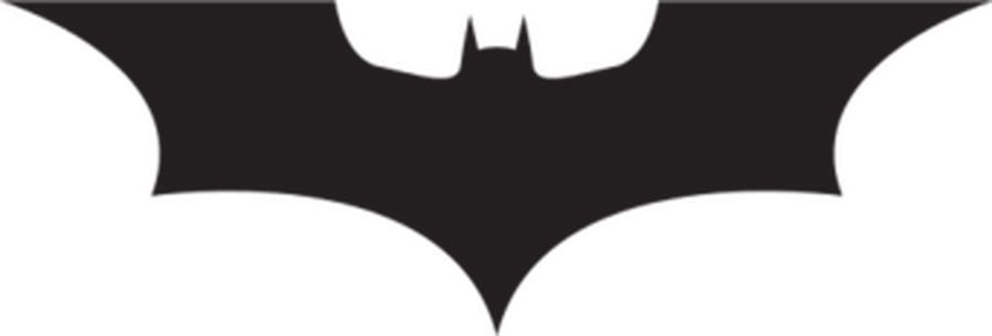 Batman The Dark Knight Logo Clipart Batmobile Emblem - Batman Logo The Dark Knight (900x305)