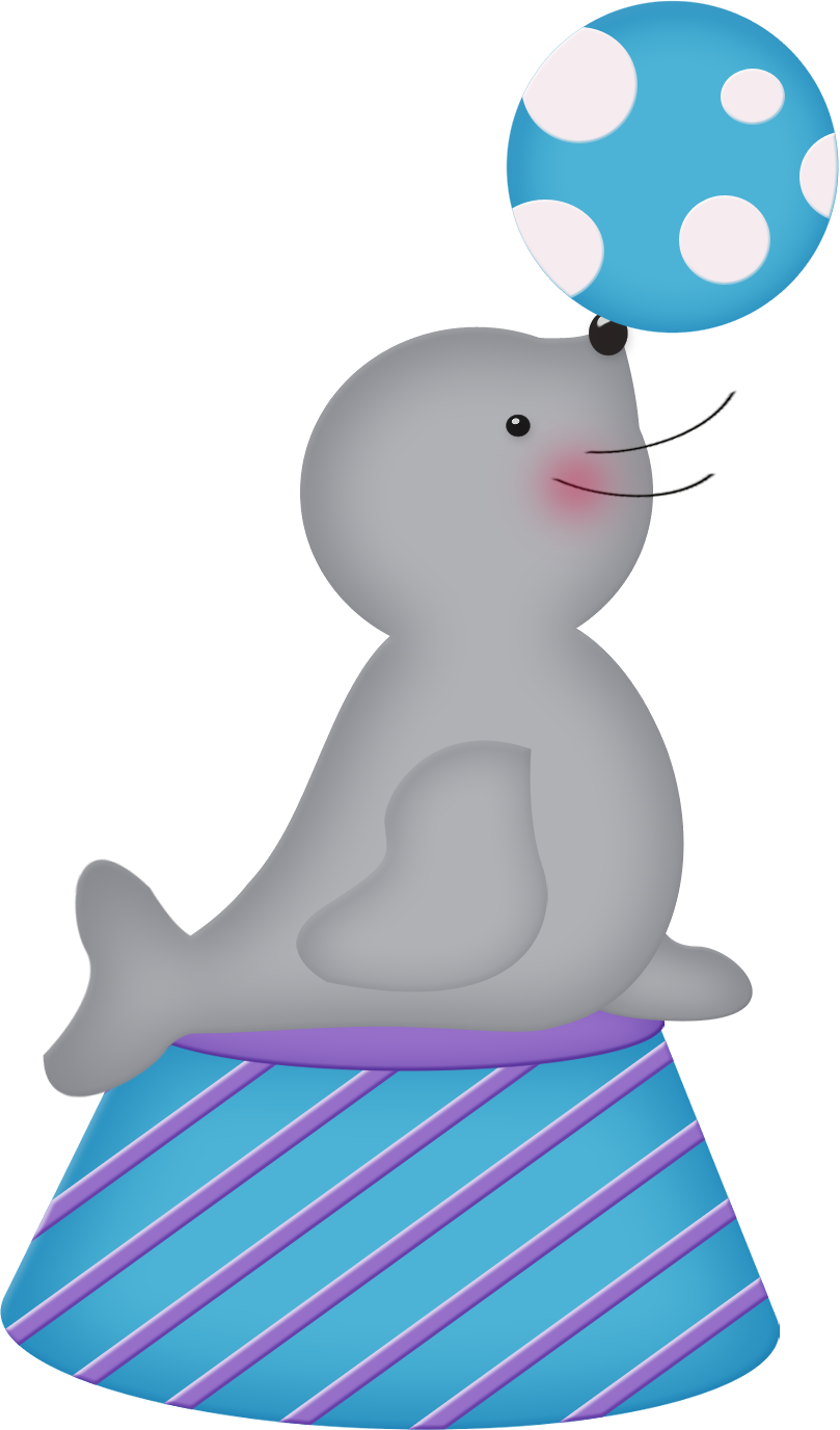 The Circus - Desenho Foca De Circo (809x1376)