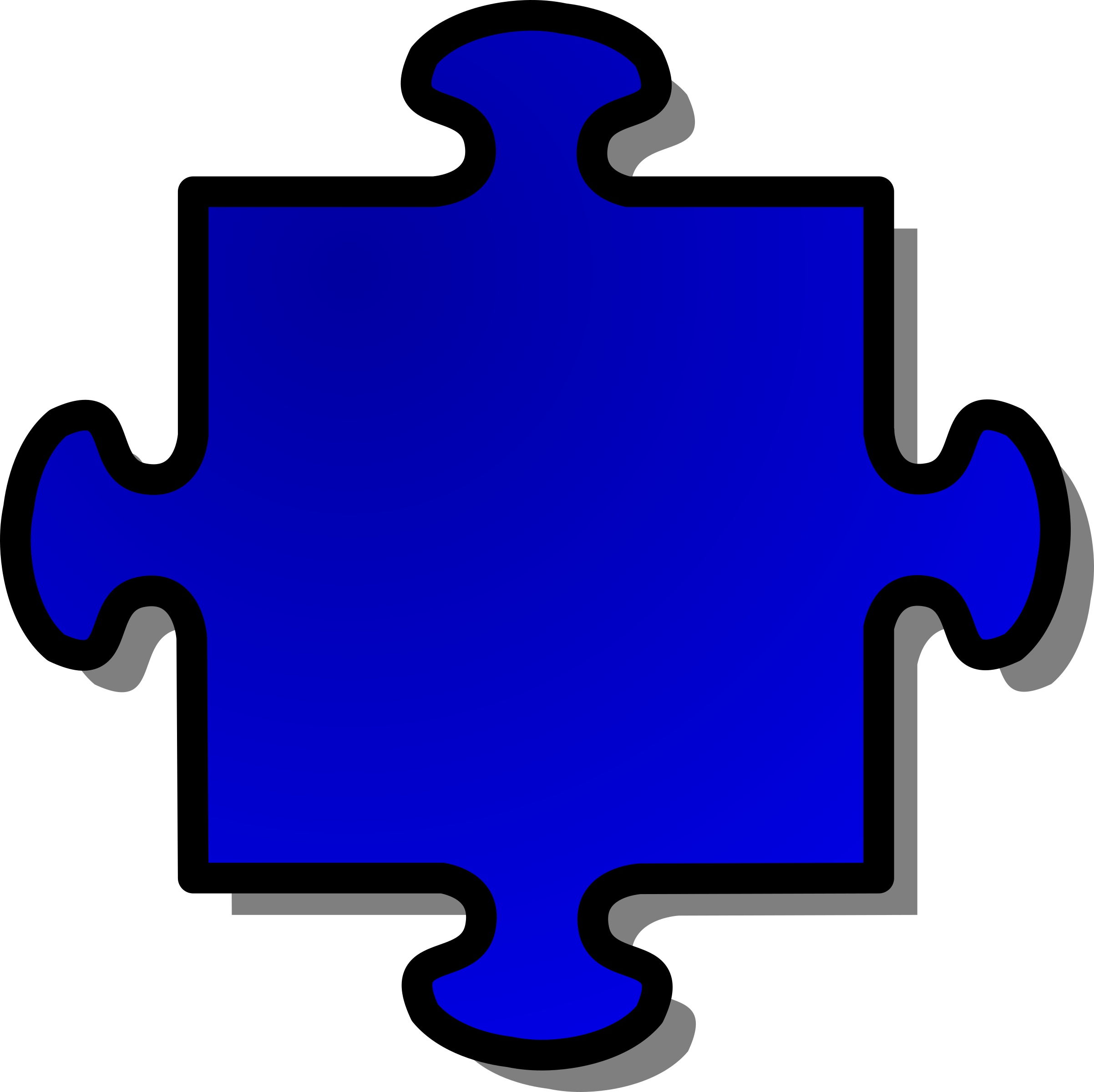 Illustration Of A Blue Puzzle Piece - Puzzle Pieces Clip Art No Background (2404x2400)