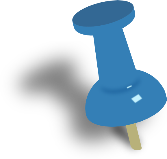 Pushpin Clip Art - Pin Clipart Png (600x563)
