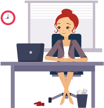 Woman At Office - Daily Routine At Office (550x550)