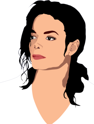 Michael Jackson Png - Michael Jackson Cartoon Face (459x600)