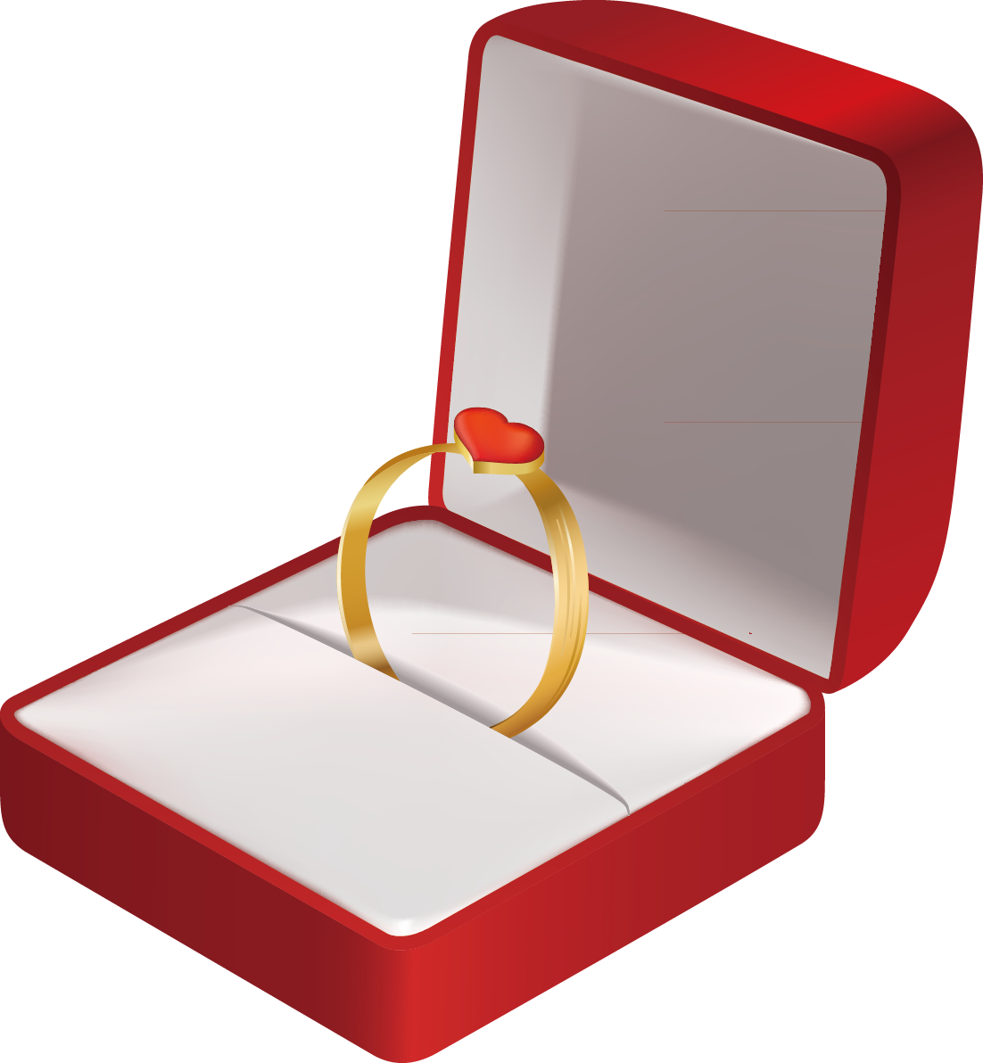 Engagement Ring Wedding Ring Jewellery Clip Art - Wedding Ring Box Clipart (1102x1192)