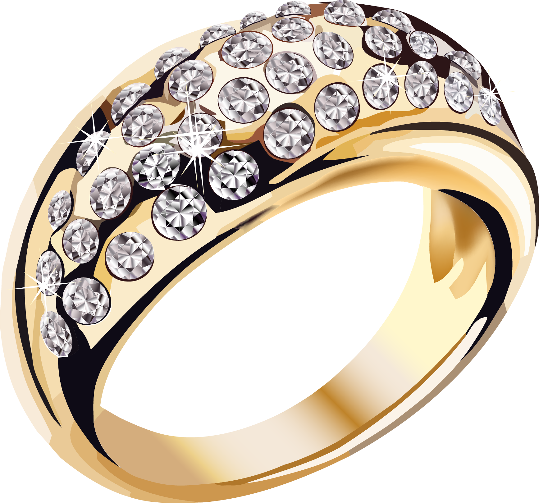 Gold Ring Png - Gold Ring Png (1735x1619)
