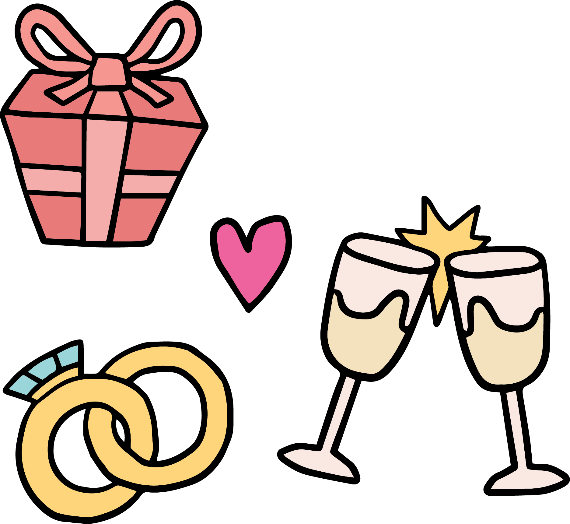 Engagement Ring Clip Art - Anillo De Compromiso Dibujo Png (1873x1721)