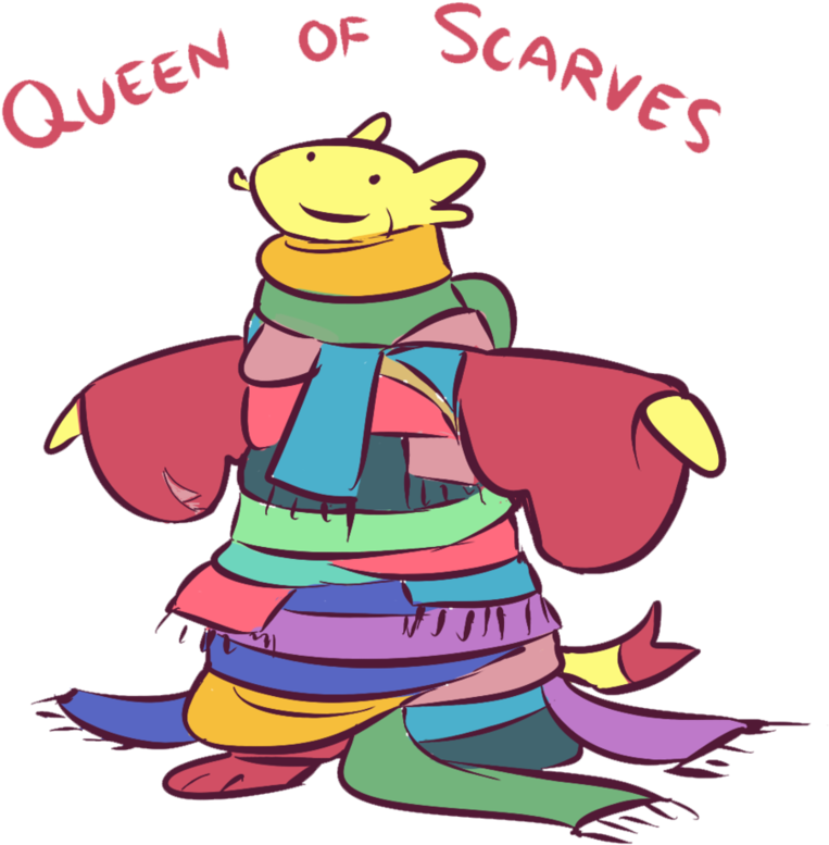 Queen Of Scarves By Mamatad - Drawing (866x922)