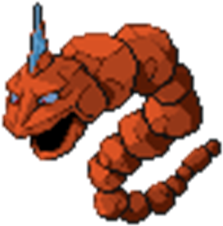 Sedimentary Onix Made By 123henri4567 - Black And White Pokemon Sprite Gifs (420x420)