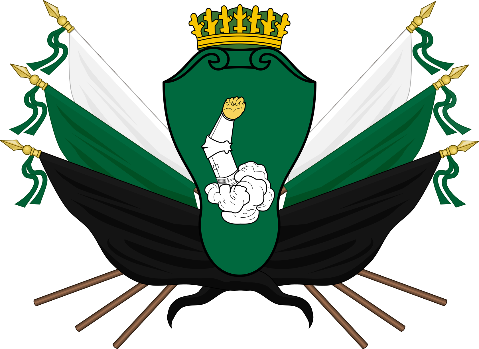 For The Wreath I Went With Something That Had Berries - Flags Supporters Heraldry (1680x1227)