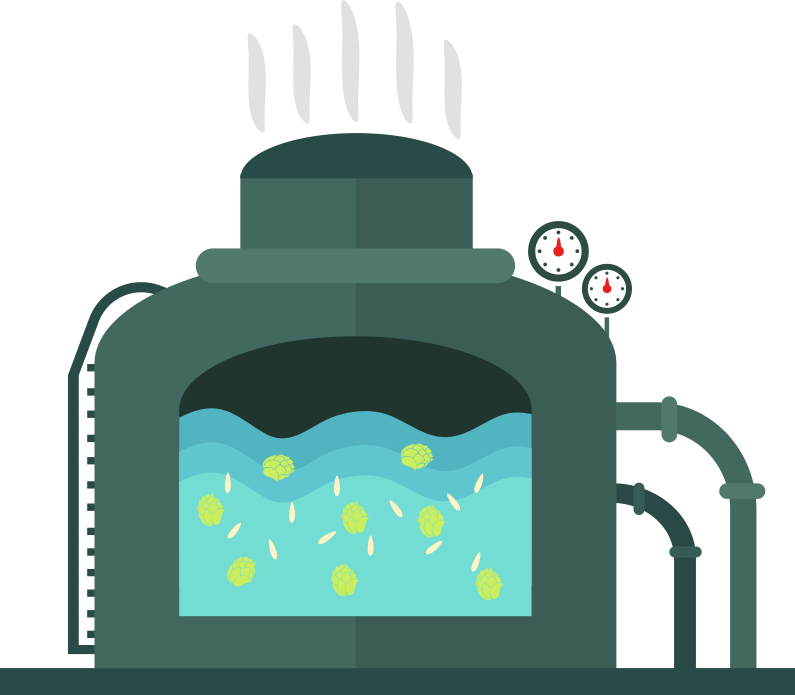 Industrial Grain Masher For Brewing Beer - Beer Boiling Process (795x695)