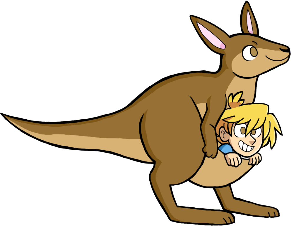 A Kangaroo And Her Joey By Mewtwo365 - Joey Wheeler (1024x768)