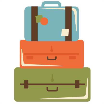 Stacked Luggage Png Transparent Stacked Luggage - Stacked Suitcase Clipart (432x432)
