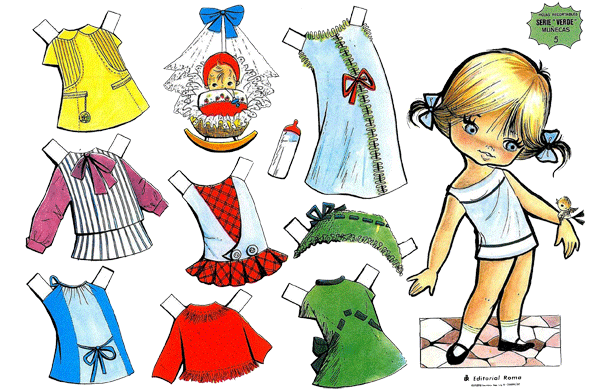 Green Series Dolls - Paper (600x407)