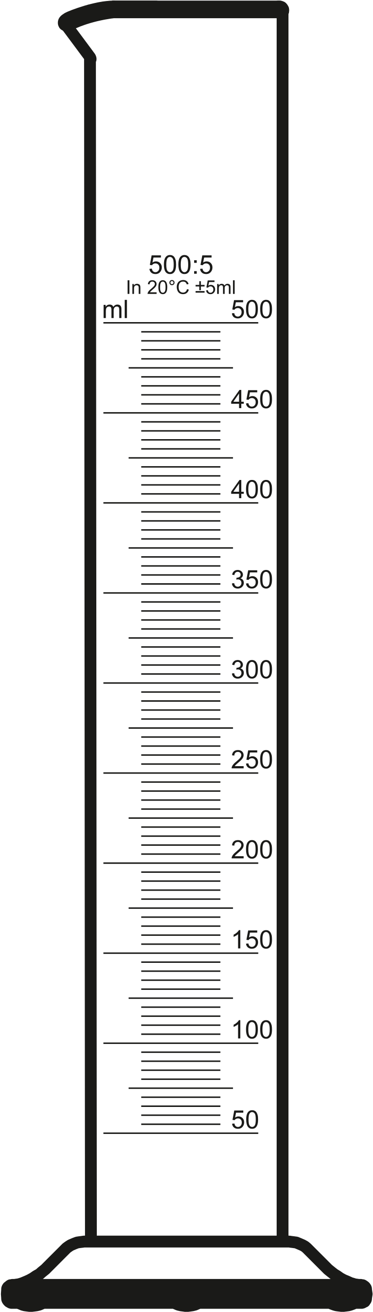 Clip Art - Graduated Cylinder Clip Art (2000x3333)
