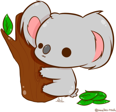Kangaroo Cartoon Drawing - Cute Chibi Koala (500x535)