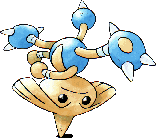 Hitmontop Gold And Silver Pokemon Official Game Art - Pokemon Gold And Silver Concept Art (662x611)