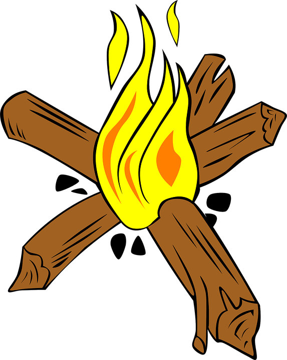 Kleine Lagerfeuer Vektor-clipart - Build A Star Fire (573x720)