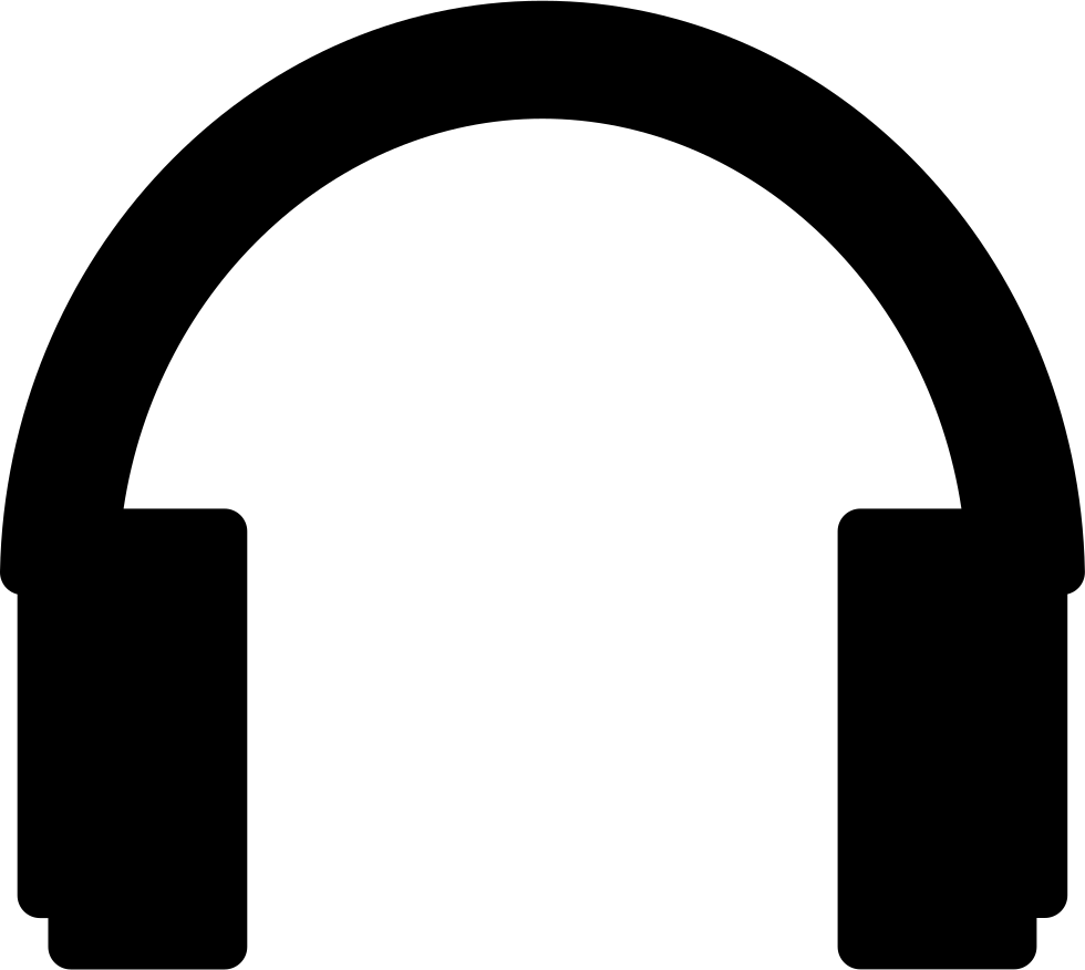 Headphones Silhouette Comments - Auriculares Silueta Png (980x876)