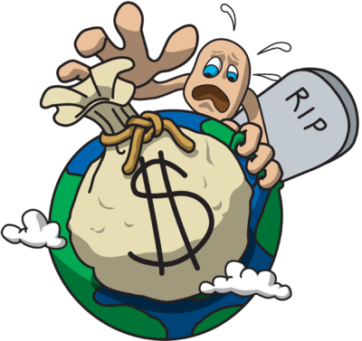 Money Gone - Money Gone Clipart (400x377)