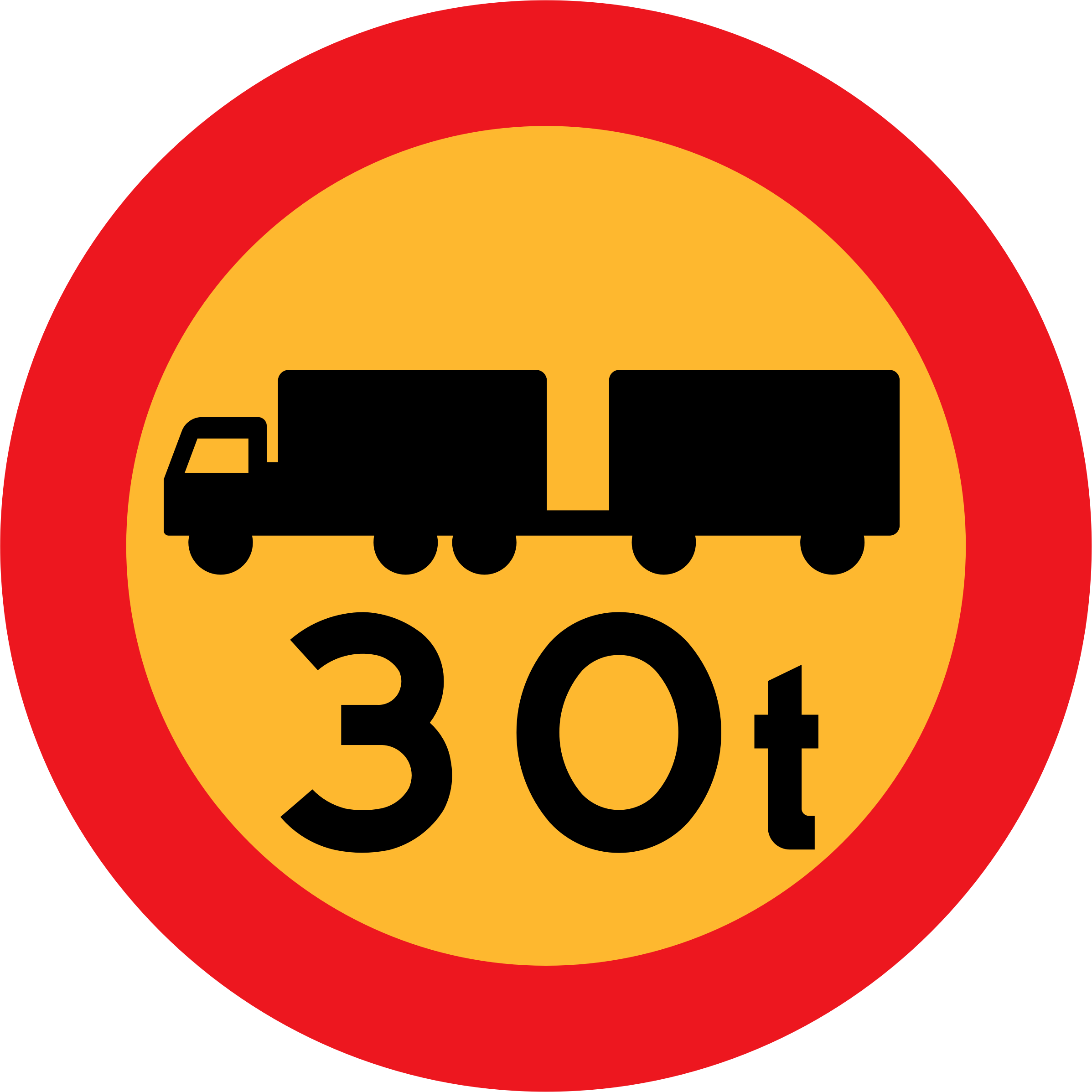 30 Tonnen Lkw Vektor Straßenschild - Gloucester Road Tube Station (750x750)