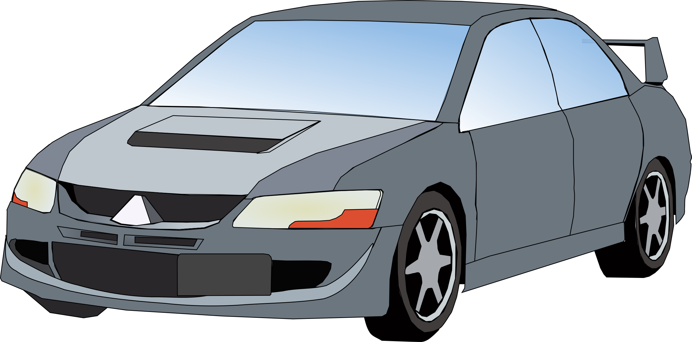 Clipart - - Motor Vehicle Clip Art (2400x1185)