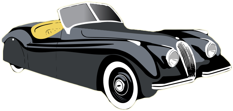 Vintage Car Clipart - Car Show Queen Duvet (800x470)