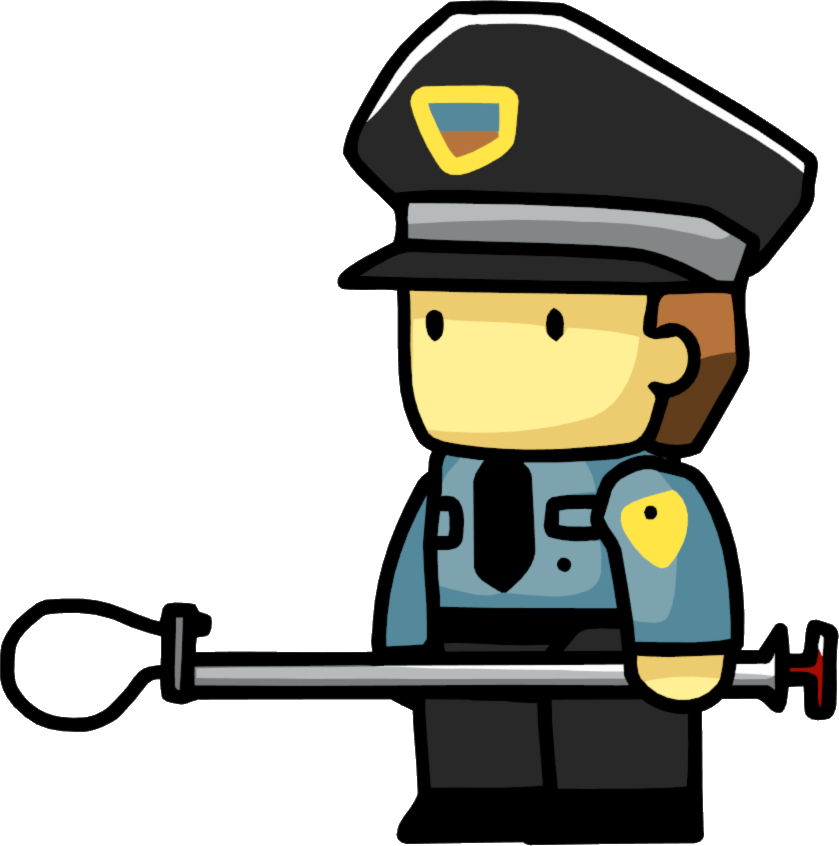 Dog Catcher Male - Scribblenauts Police (839x846)