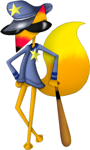 Ctcd- Police Cajun Fox By Stellasstar - Courage The Cowardly Dog Cajun Fox (313x518)