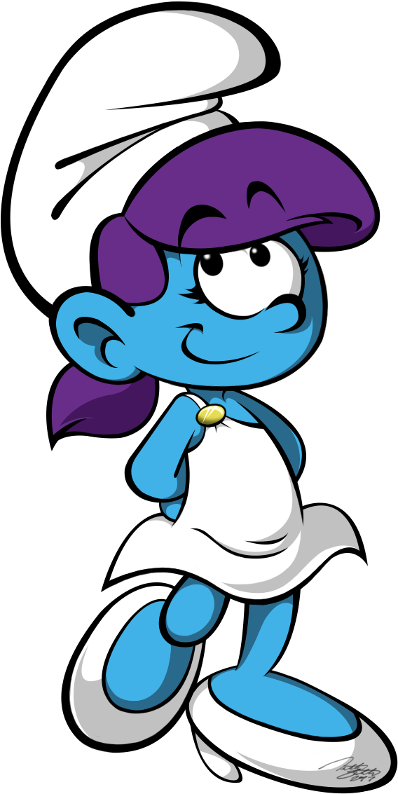 Moxette Smurfette - Smurfette (868x1212)