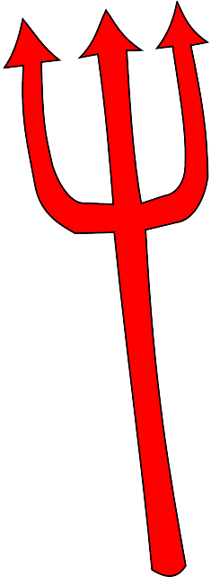 Devil Trident, Fork, Halloween, Weapon, Devil - Devil Transparent Background Free (320x640)