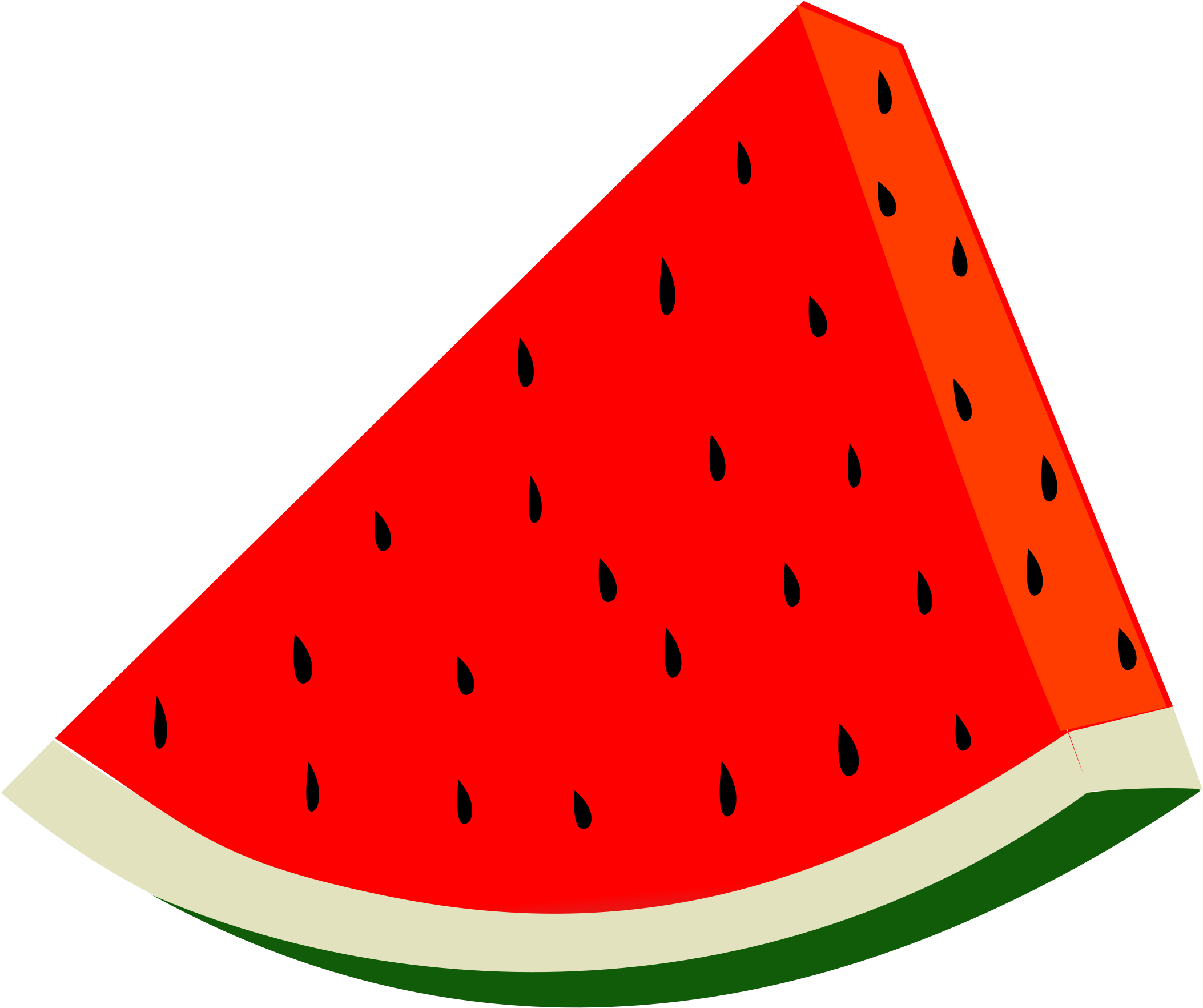 Big Image - Watermelon Clipart (2400x2400)