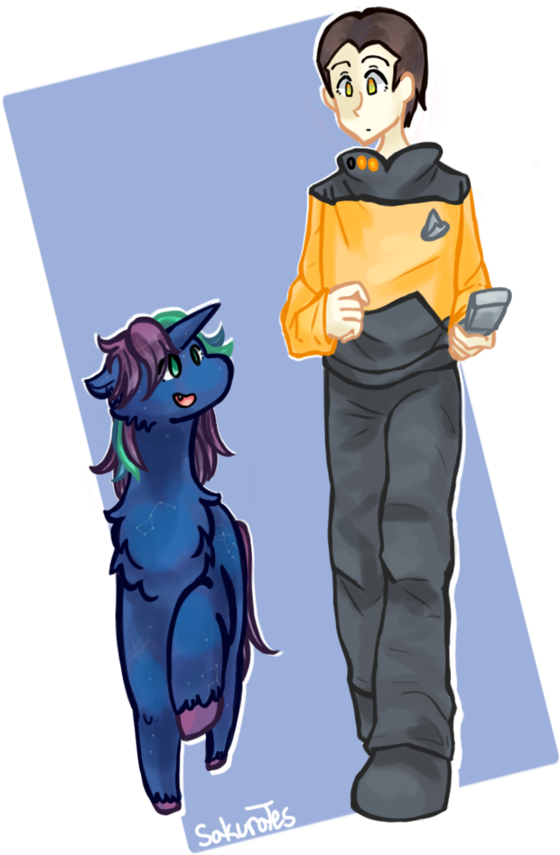 [at] Andromeda And Data By Sakurates - Cartoon (767x1042)