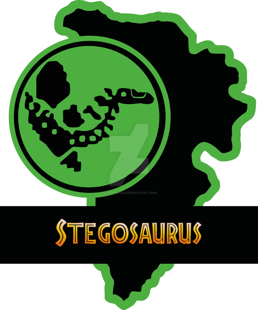 08 Stegosaurus Paddock Jp By Luigicuau10-d8ul9sf - Logo Dinosaur Jurassic Park (1024x1229)