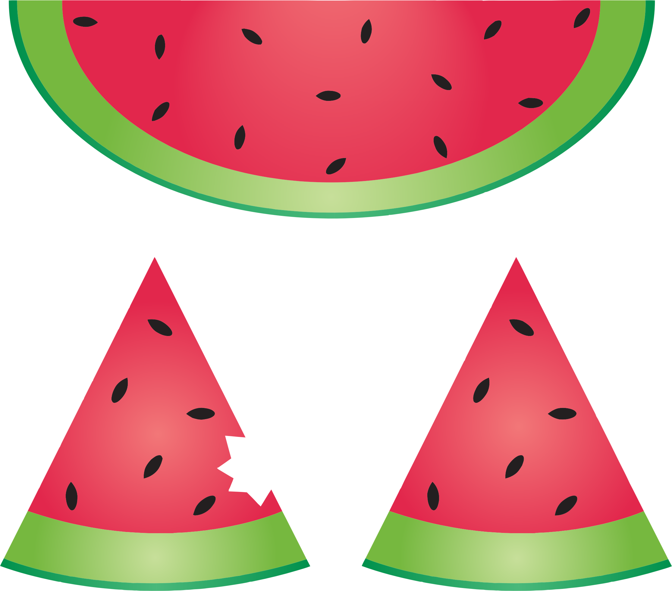 Watermelon - Cartoon Watermelons Transparent Background (2230x1963)
