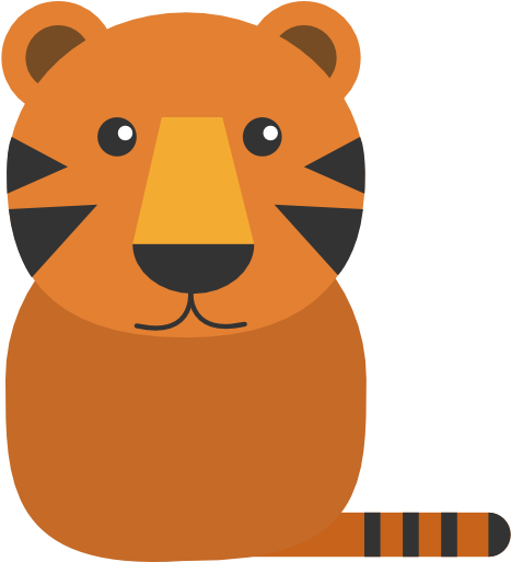 Best Wildlife Camera - Tiger Icon Cartoon Png (512x512)