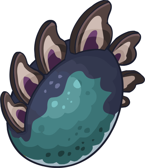 Prehistoric 2014 Eggs Stegosaurus Blue - Club Penguin Dinosaur Egg (602x695)