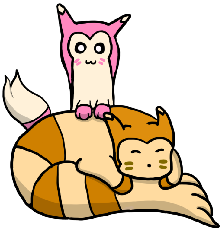 Furret Used Hide And Seek By Piksel-art - Cartoon (979x816)